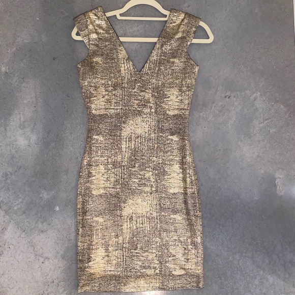 Metallic Gold Dress - Picture 1 of 3